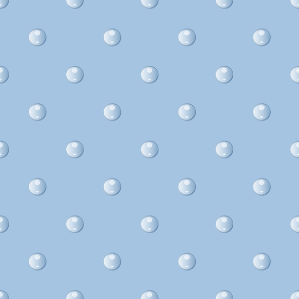 seamless pattern of round water drops, decorative background Hydrophobicity