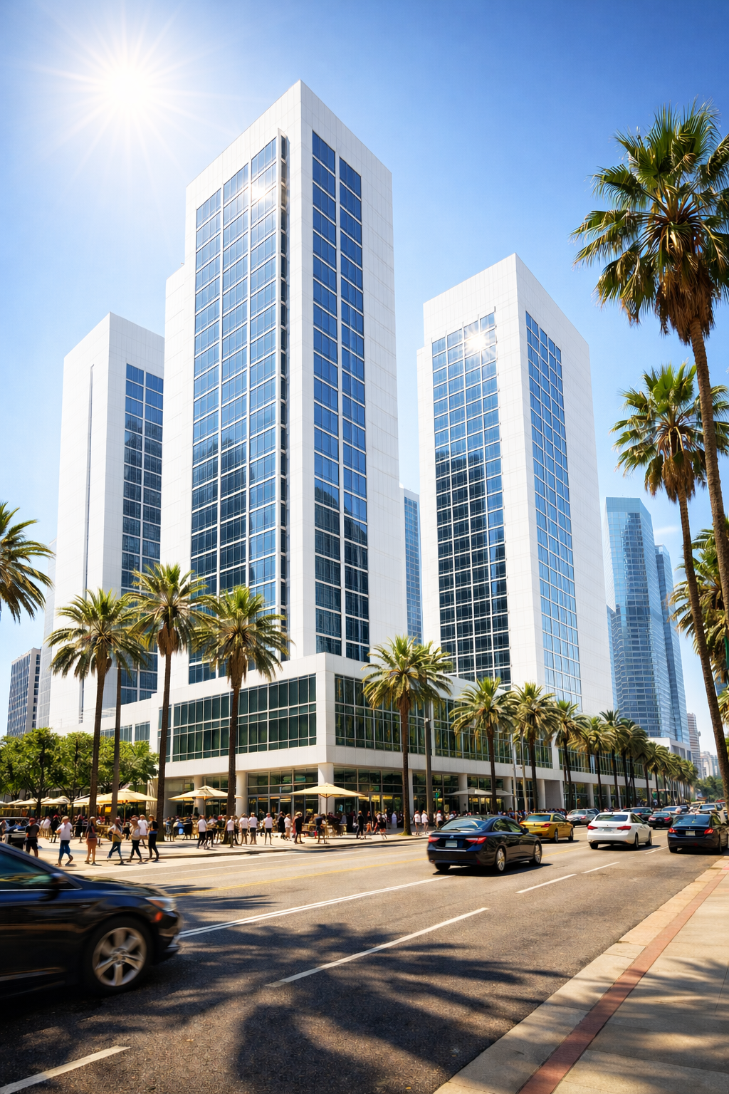 buildings under hot sun