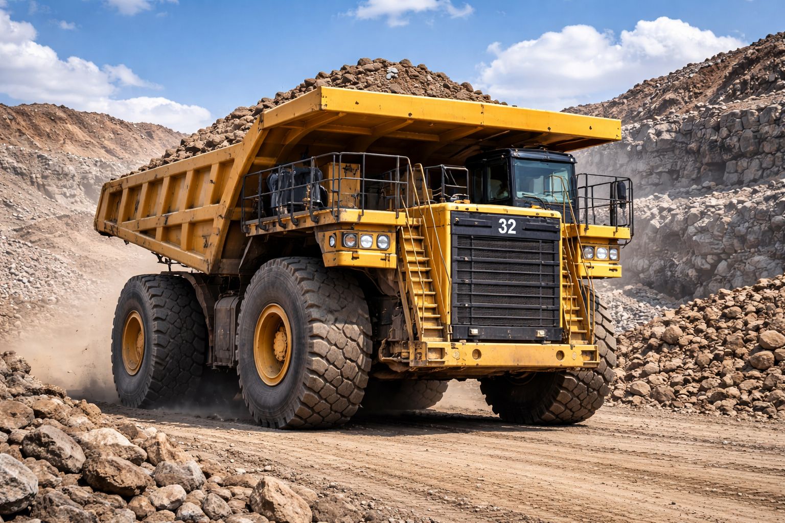 mining vehicle mining vehicle