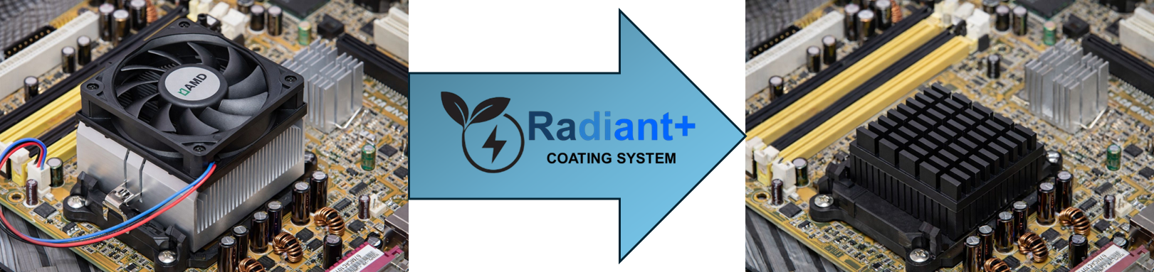 radiant+ heatsink fan removed radiant+ heatsink fan removed